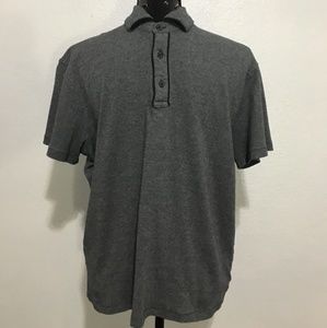 Michael Kors Mens Gray Dress Shirt Tee